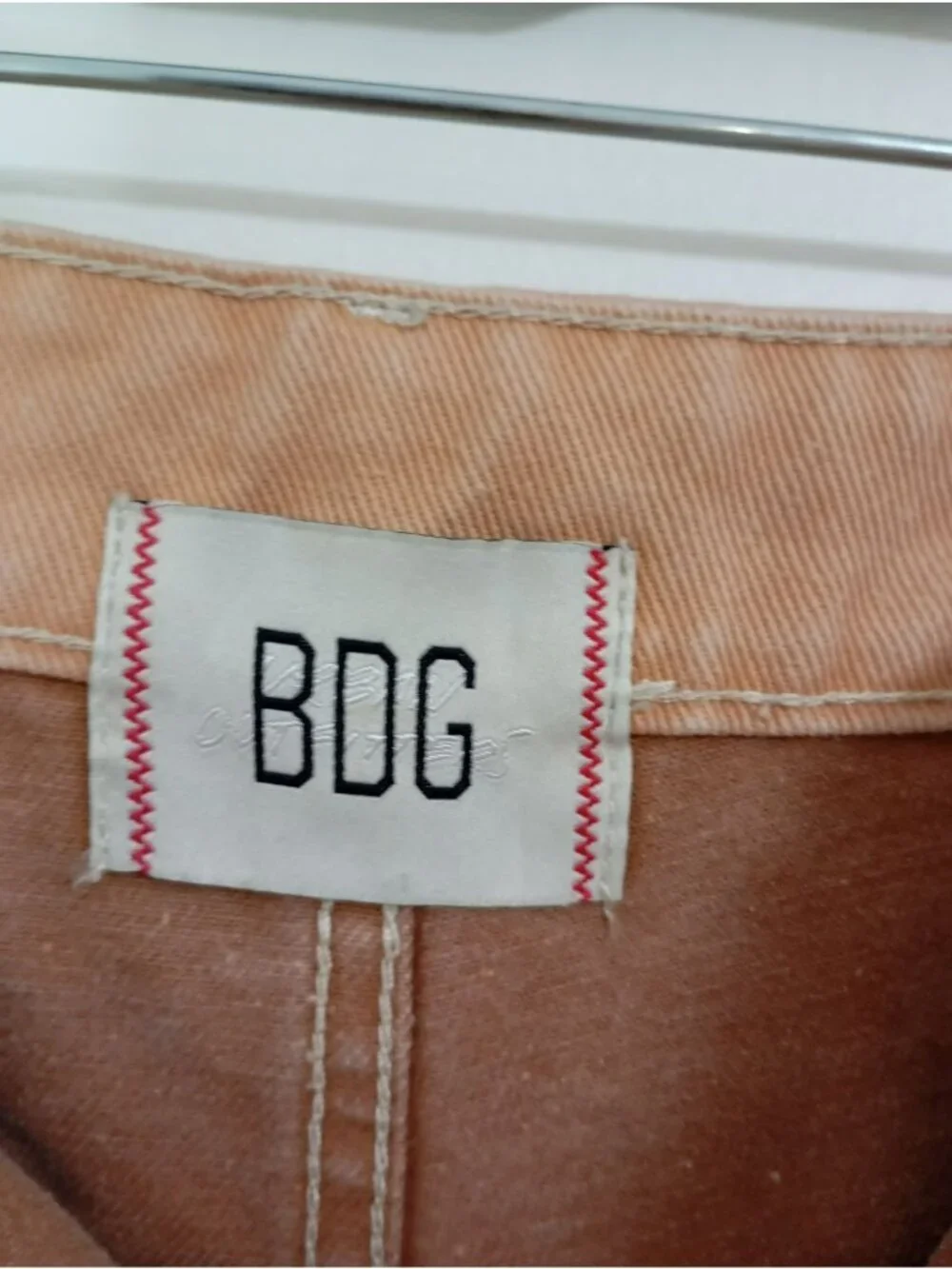 BDG Urban Outfitters Skater Shorts Tan & Brown Colorblock Frayed Hem Size 31